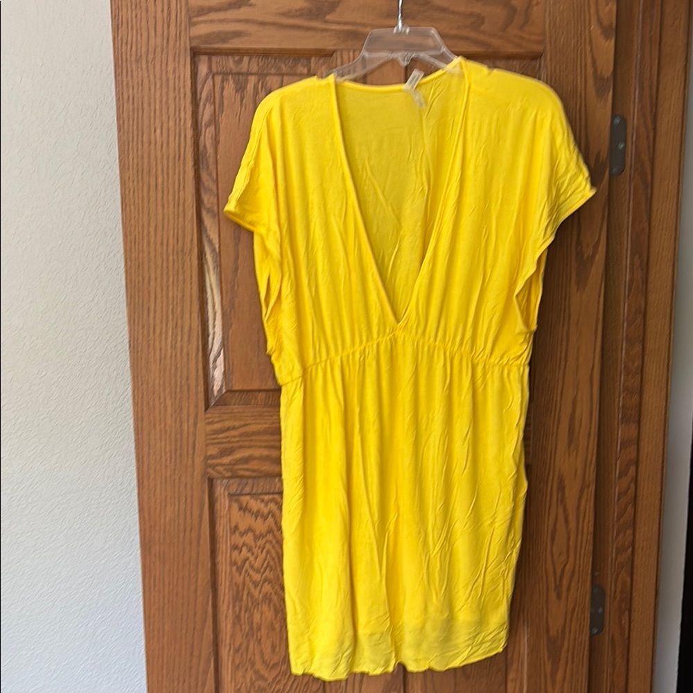 Victoria's Secret Yellow V-Neck cover up